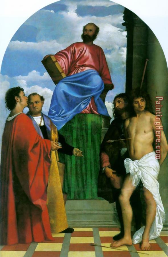 Titian Saint Mark Enthroned